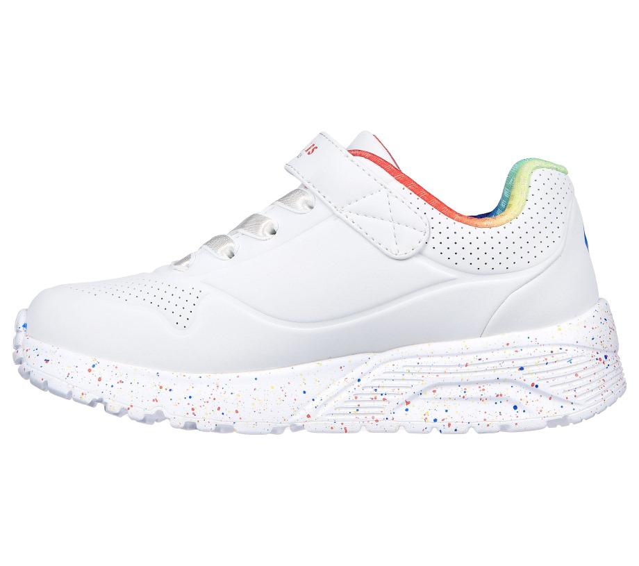 Skechers Uno Lite Rainbow Specks White Multi