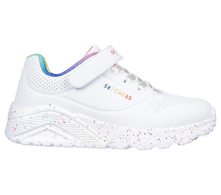 Skechers Uno Lite Rainbow Specks White Multi