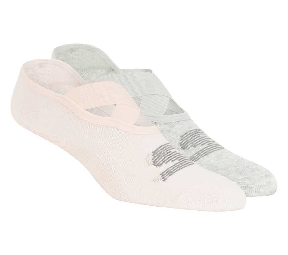 2 Pack Studio Liner Socks Pink Skechers