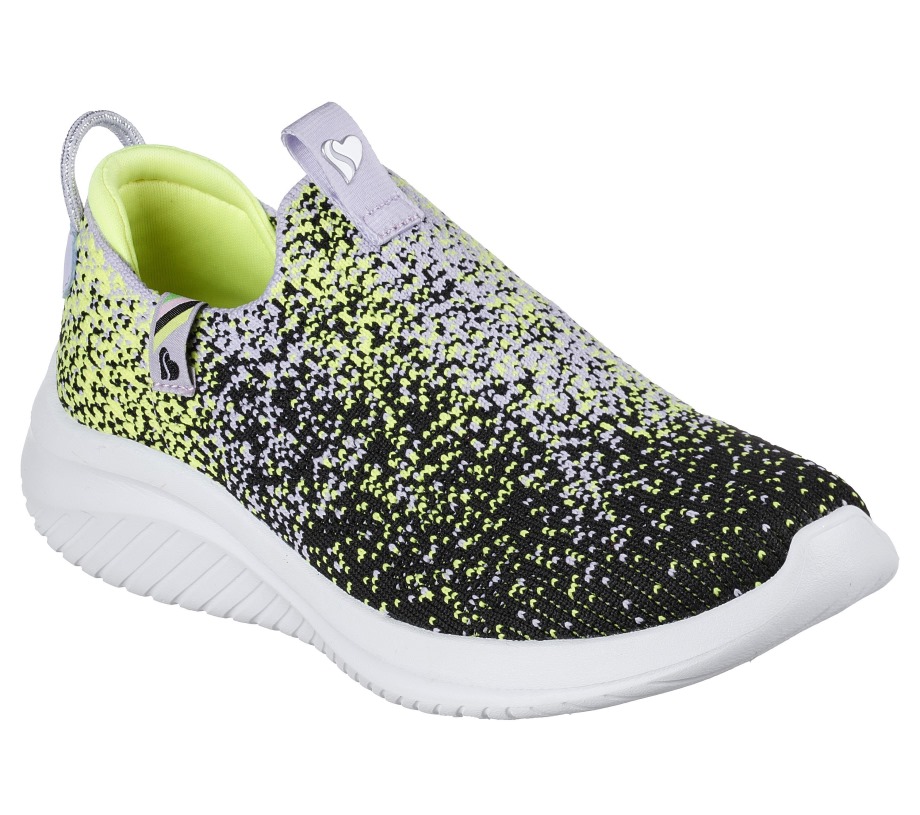 Ultra Flex 3.0 Splendid Spots Black Yellow Skechers