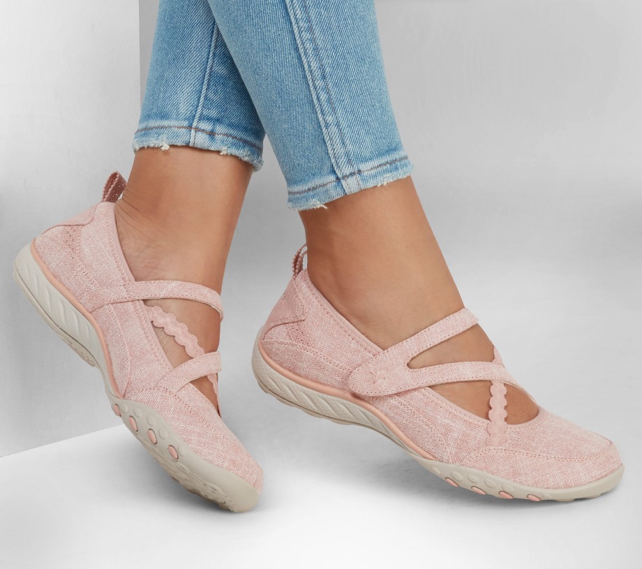 Skechers Relaxed Fit Breathe-Easy Bright Beauty Rose