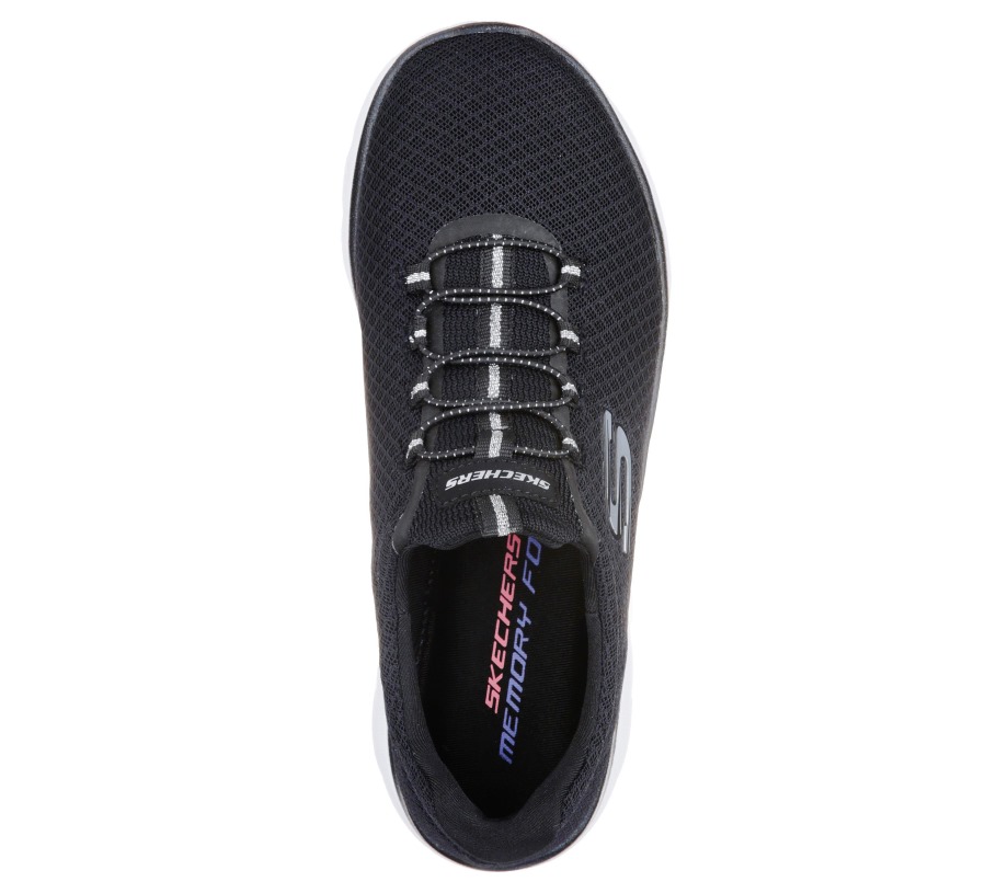 Summits Black White Skechers