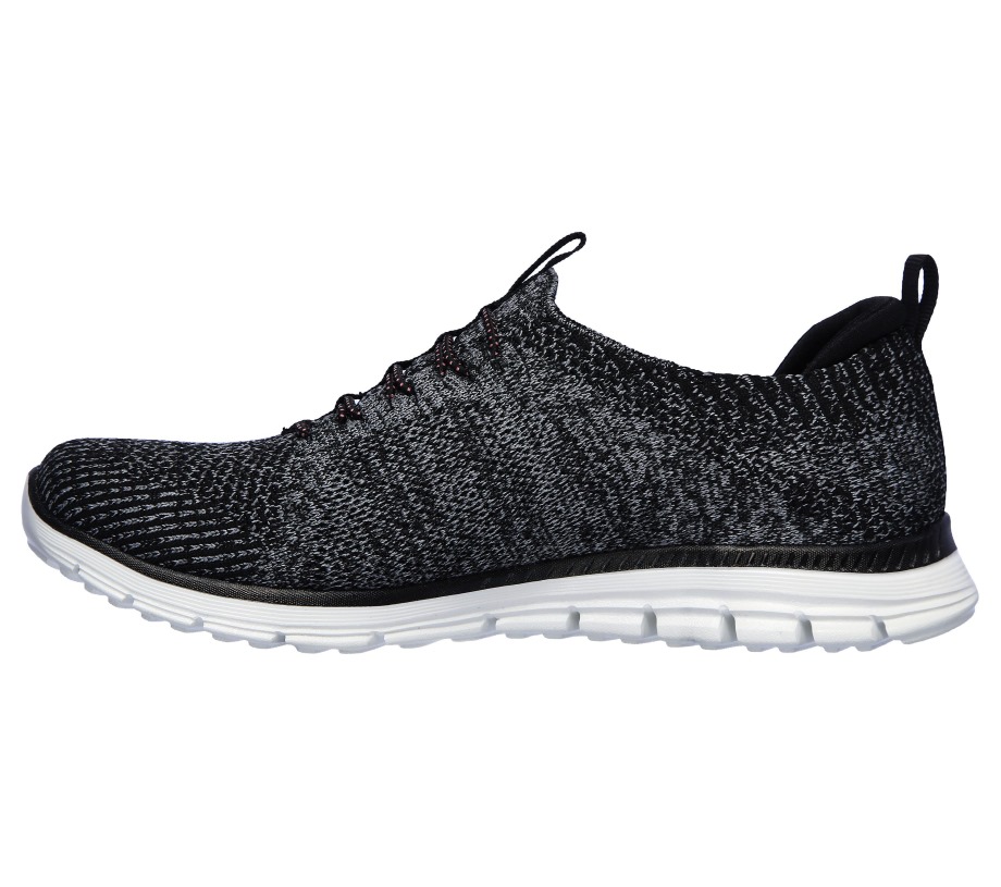 Luminate She's Magnificent Skechers Black Pink