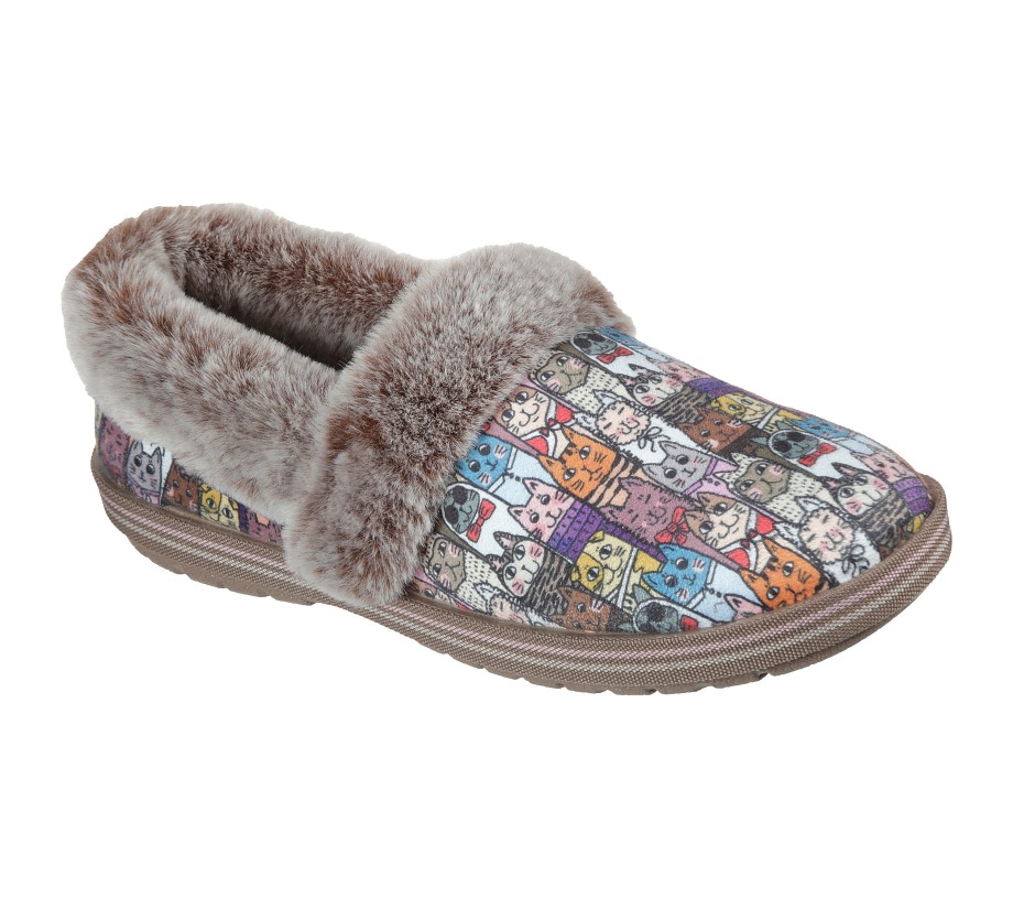 Skechers BOBS Too Cozy Chic Cat Multi
