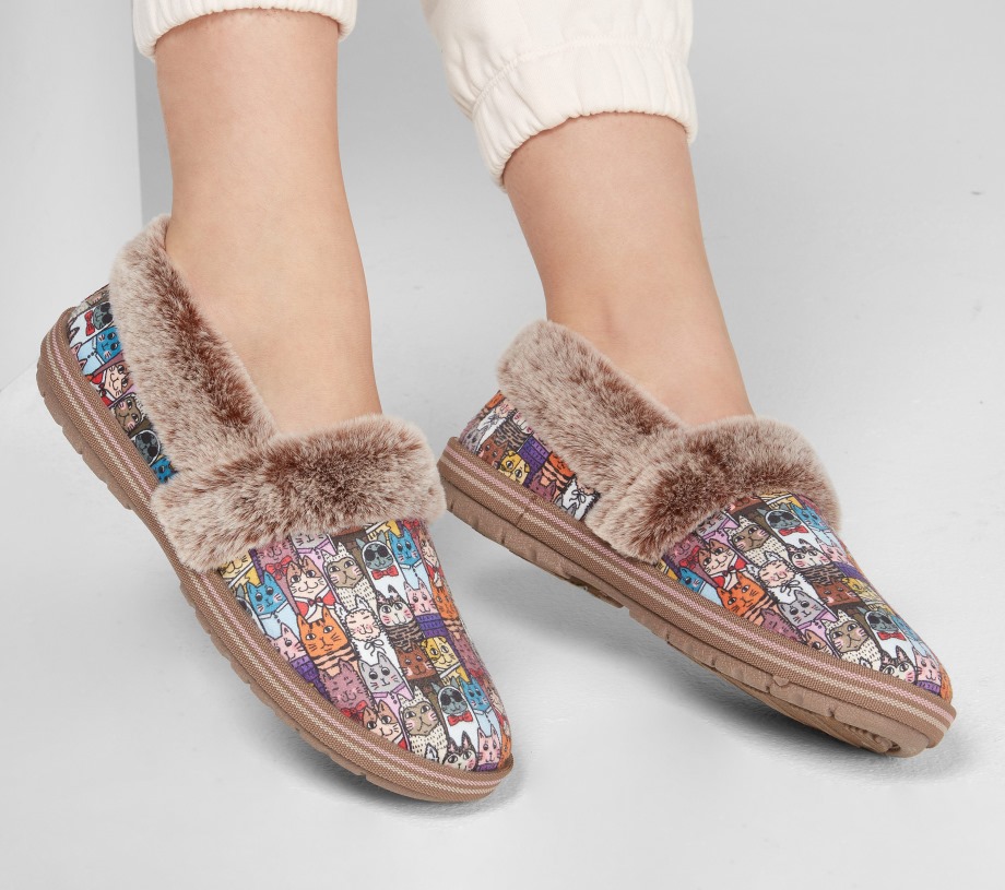 Skechers BOBS Too Cozy Chic Cat Multi