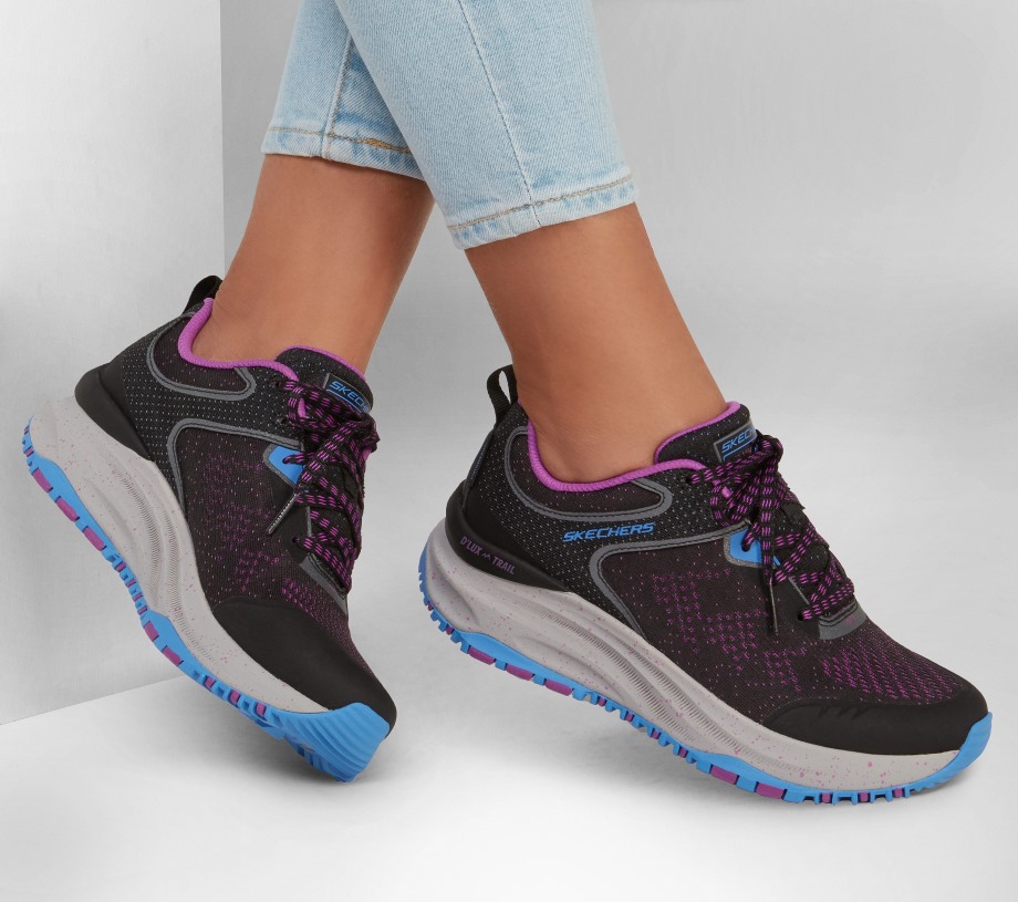 Relaxed Fit  D'Lux Trail Round Trip Black Purple Skechers