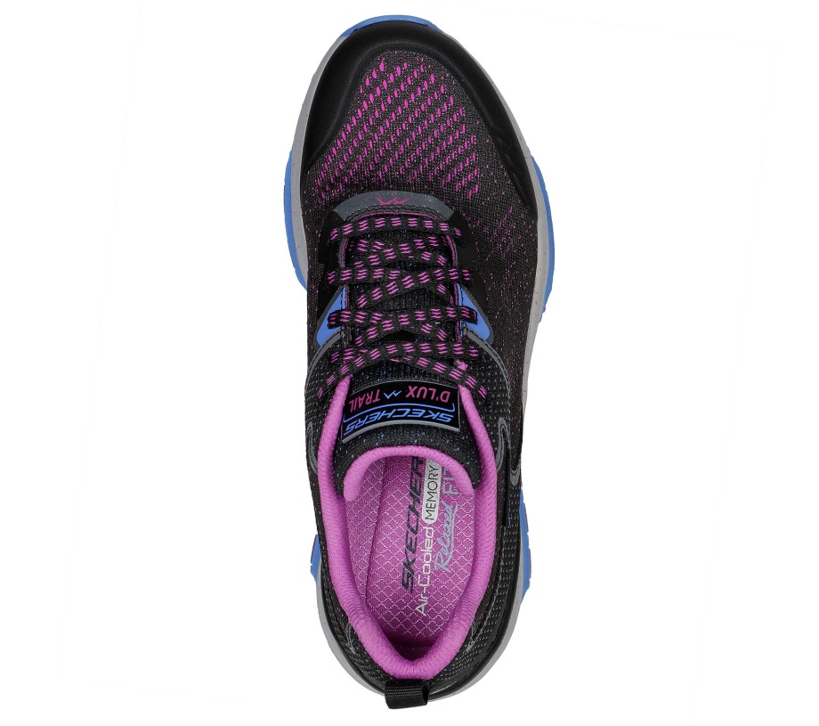 Relaxed Fit  D'Lux Trail Round Trip Black Purple Skechers