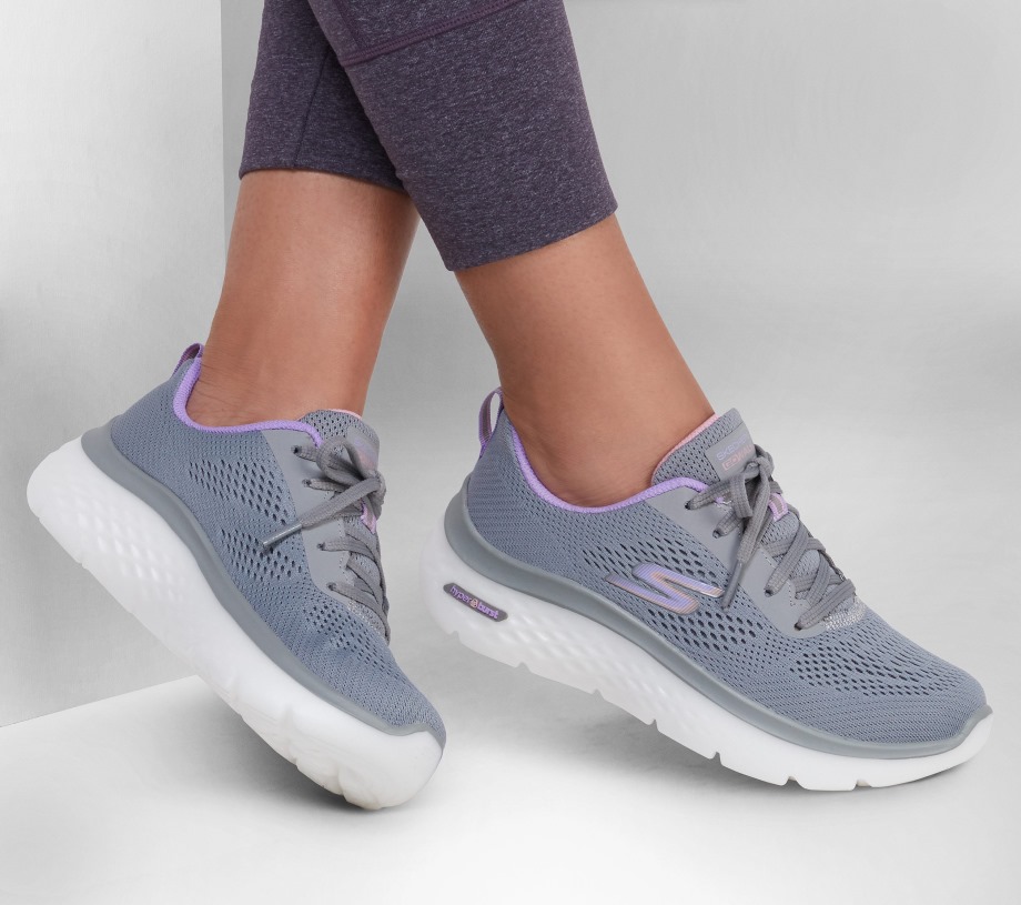Skechers GOwalk Hyper Burst Gray Purple