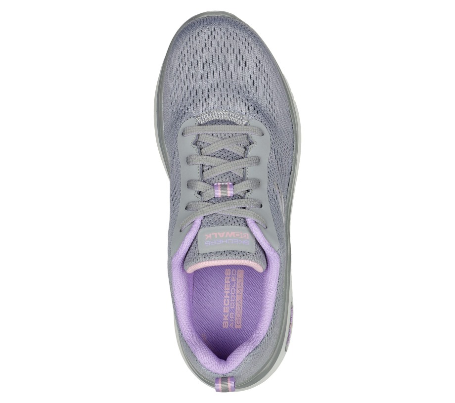 Skechers GOwalk Hyper Burst Gray Purple