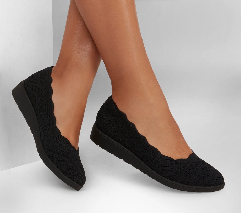 Skechers Cleo Flex Wedge New Days Black