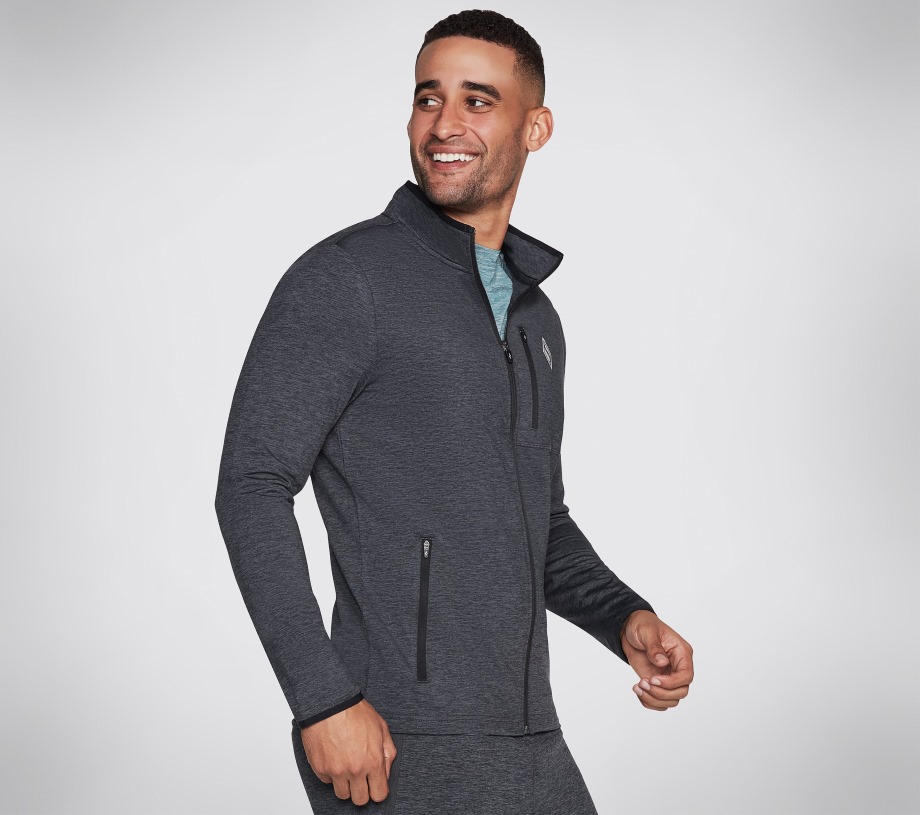 Skechers ULTRA GO Equalizer Jacket Charcoal