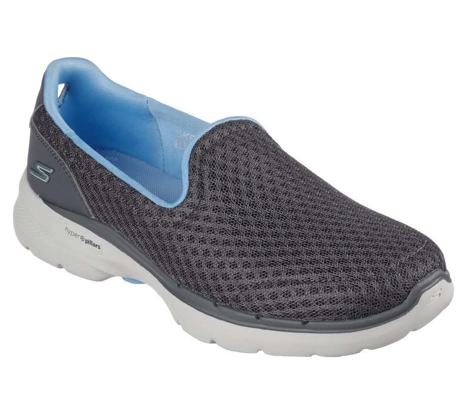Skechers GOwalk 6 Big Splash Gray Blue