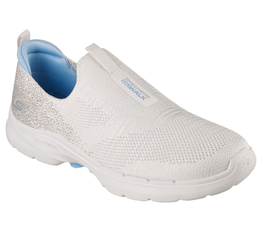 GOwalk 6 Glimmering Skechers Natural Blue