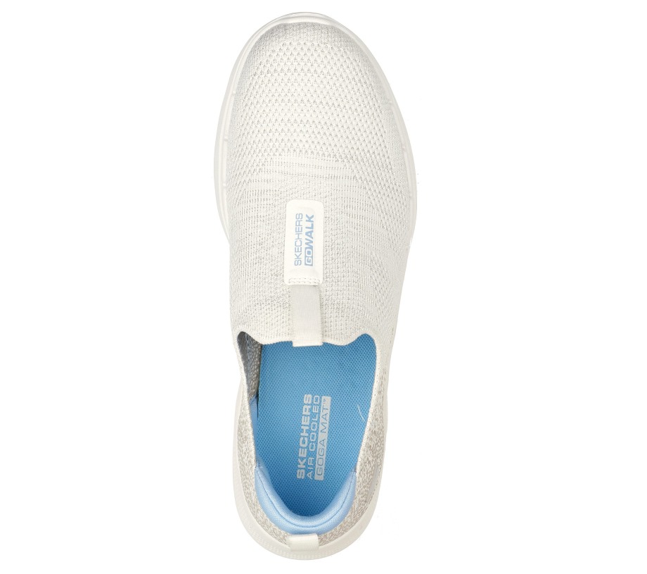 GOwalk 6 Glimmering Skechers Natural Blue