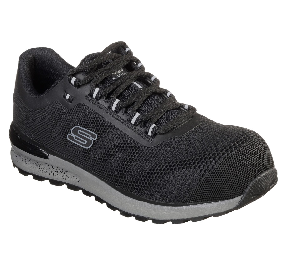 Work Bulklin Comp Toe Black Skechers