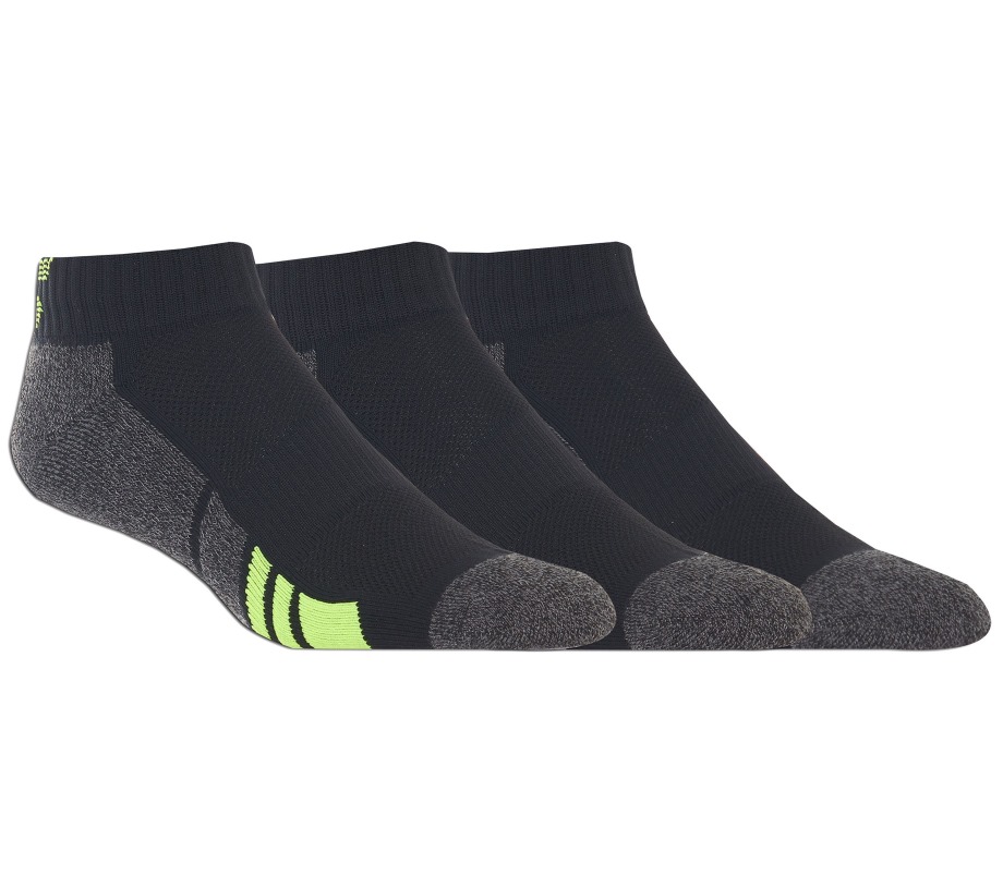 3 Pack Half Terry Athletic Socks Black Skechers