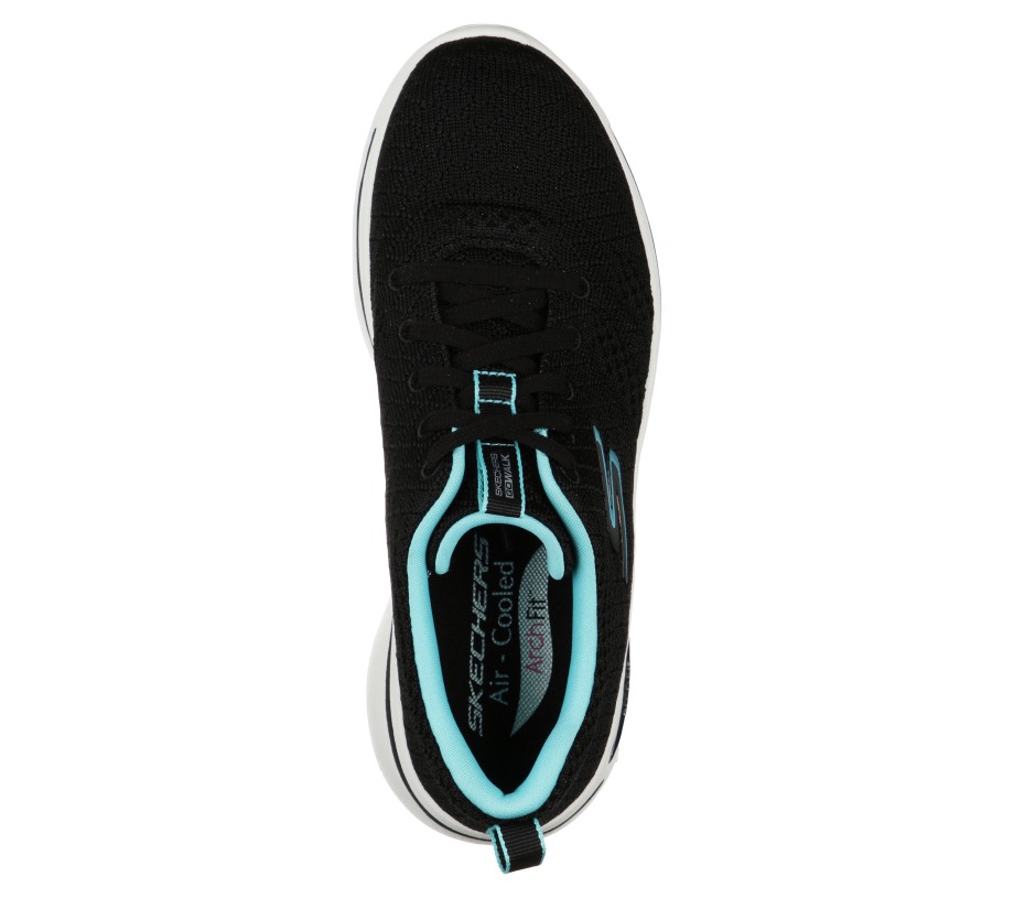 GOwalk Arch Fit Unify Black Aqua Skechers