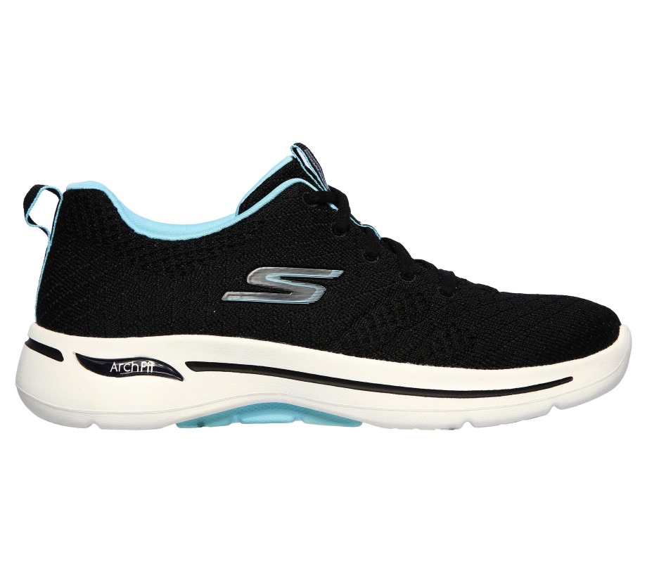 GOwalk Arch Fit Unify Black Aqua Skechers