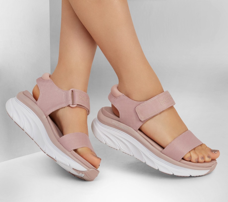 Skechers Relaxed Fit D'Lux Walker New Block Blush Pink