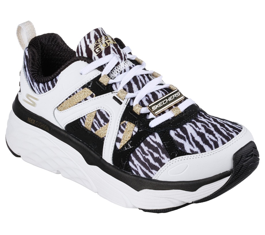 Max Cushioning Elite Pure Instincts Skechers White Black
