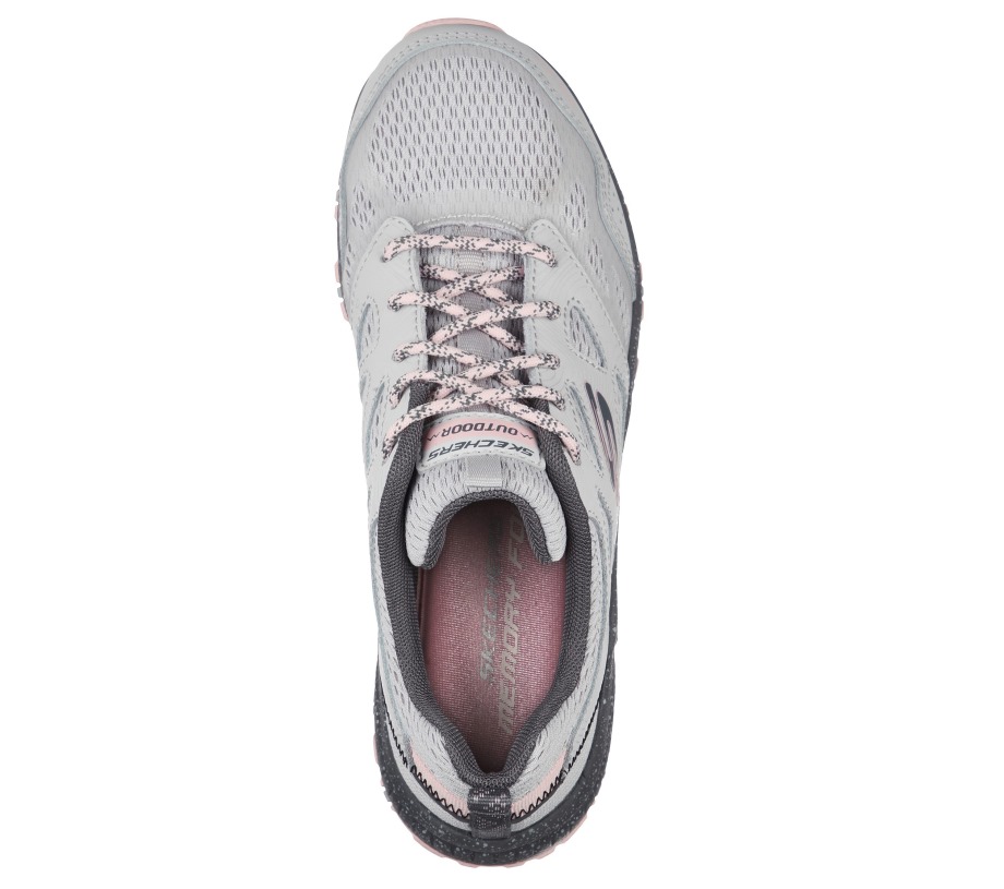 Hillcrest Pure Escapade Gray Pink Skechers