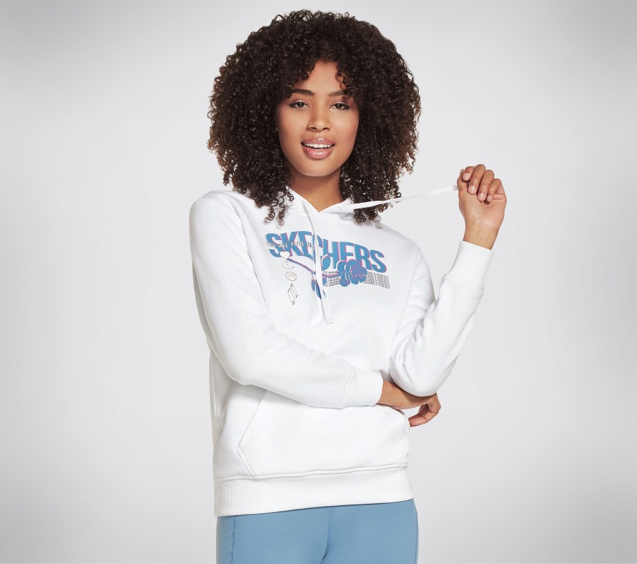Apparel Rose Hoodie White Skechers