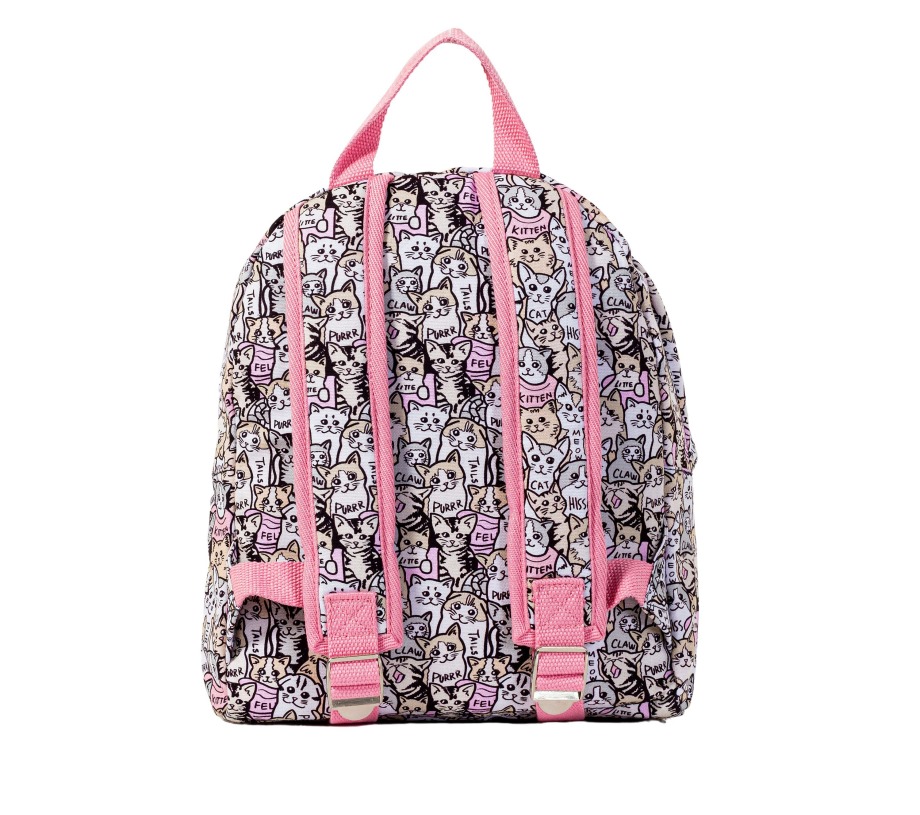 Skechers BOBS Kitten Pink Mini Backpack Off White