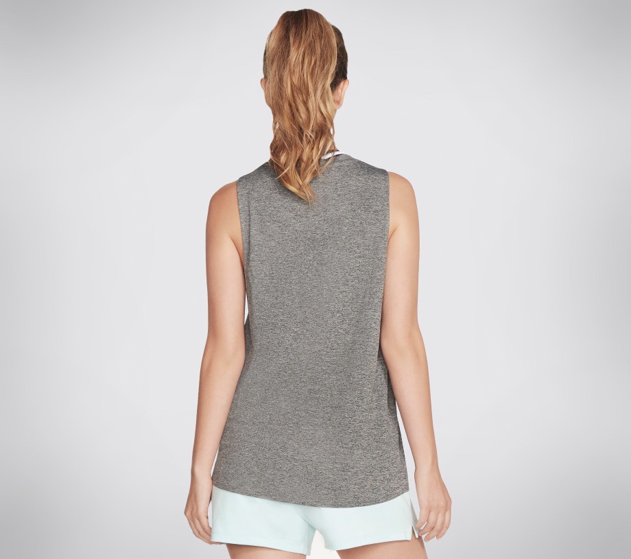 Stacked Ombre Tank Black Skechers