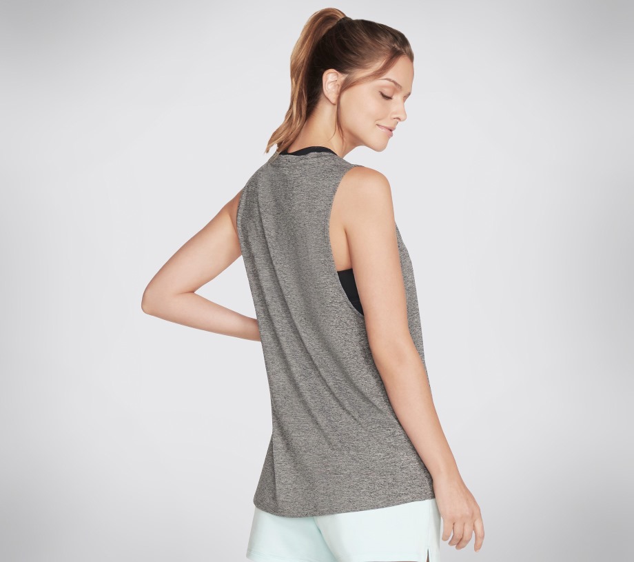 Stacked Ombre Tank Black Skechers