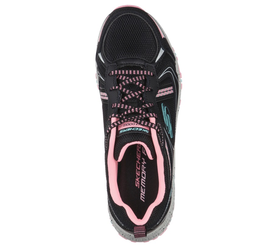 Hillcrest Vast Adventure Black Hot Pink Skechers