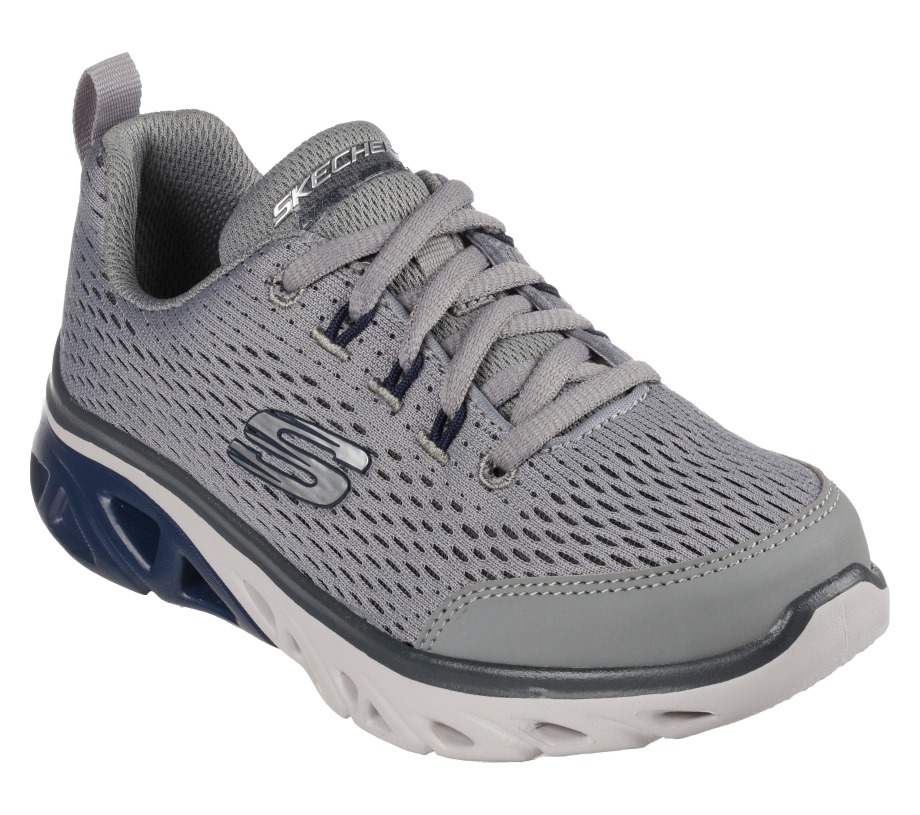 Glide-Step Sport Wave Heat Skechers Gray Navy