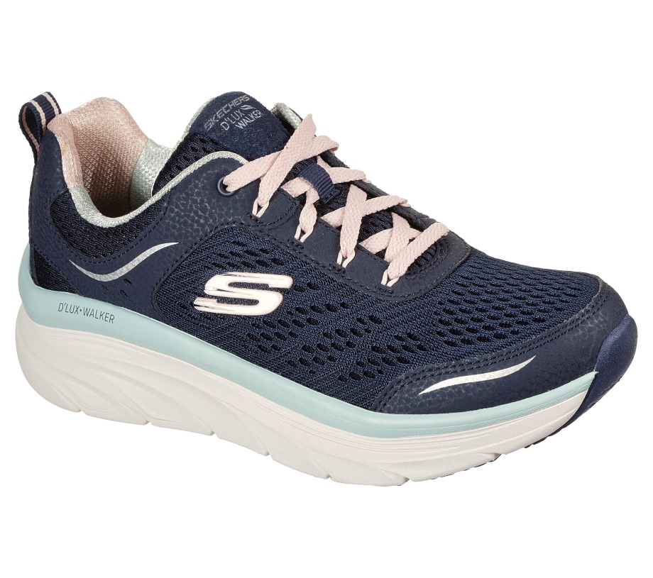 Skechers Relaxed Fit D'Lux Walker Infinite Motion Navy Light Blue