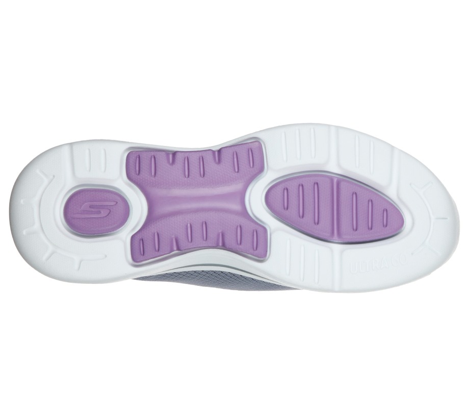 GOwalk Arch Fit Grateful Gray Lavender Skechers