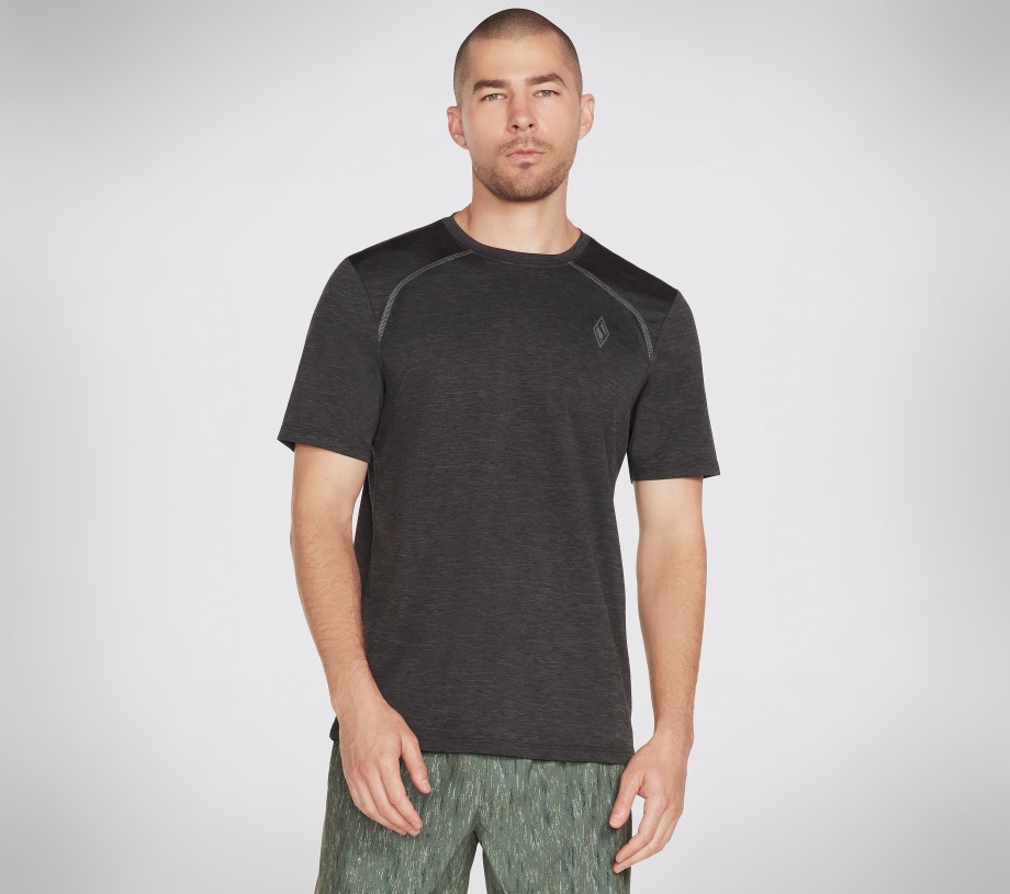 Apparel On the Road Tee Skechers Black Charcoal