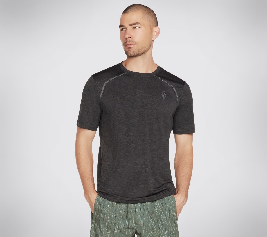 Apparel On the Road Tee Skechers Black Charcoal
