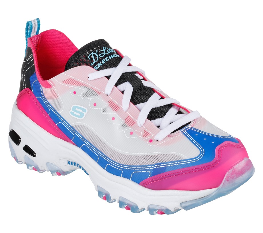 Skechers D'Lites Fresh Air Blue Hot Pink