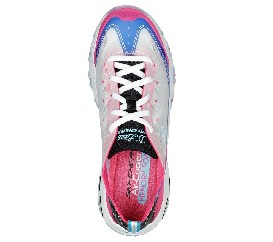 Skechers D'Lites Fresh Air Blue Hot Pink