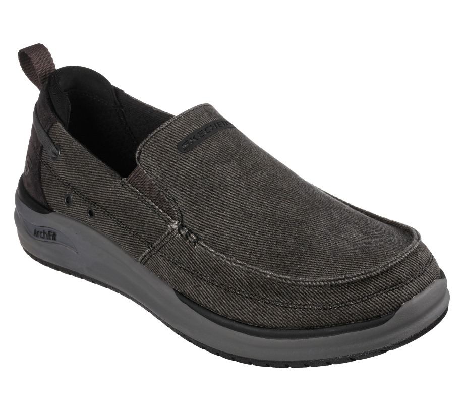 Relaxed Fit Arch Fit Melo Port Bow Black Skechers