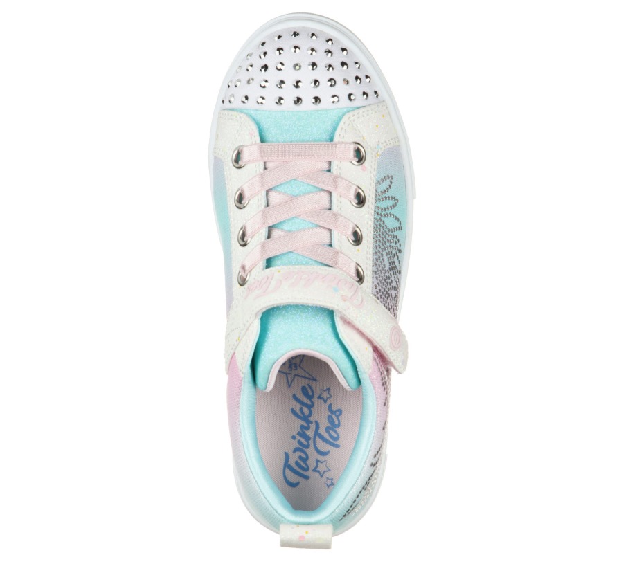 Skechers Girl's Twinkle Toes Twinkle Sparks Winged Magic White Multi