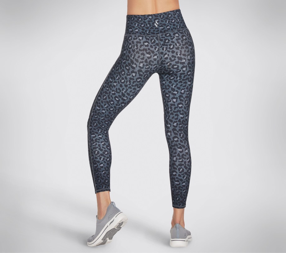 GOwalk Midnight Leopard 7 8 High Waisted Legging Skechers Black Navy