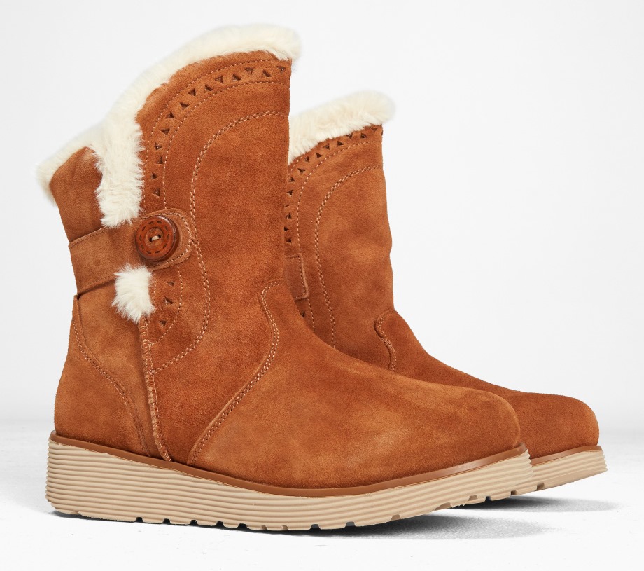 Skechers Keepsakes Wedge Cozy Peak Tan