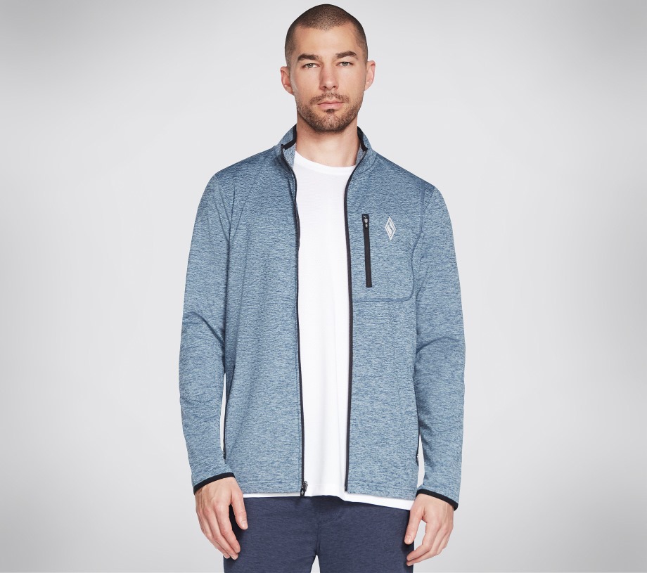 ULTRA GO Equalizer Jacket Skechers Light Blue White