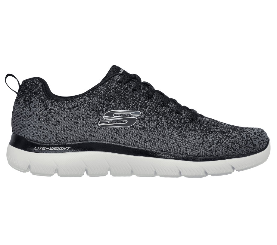 Summits Warwick Black White Skechers