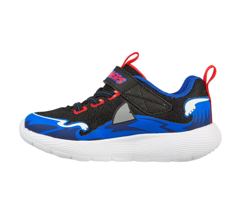 Dyna-Lite Shark-Wave Black Blue Skechers