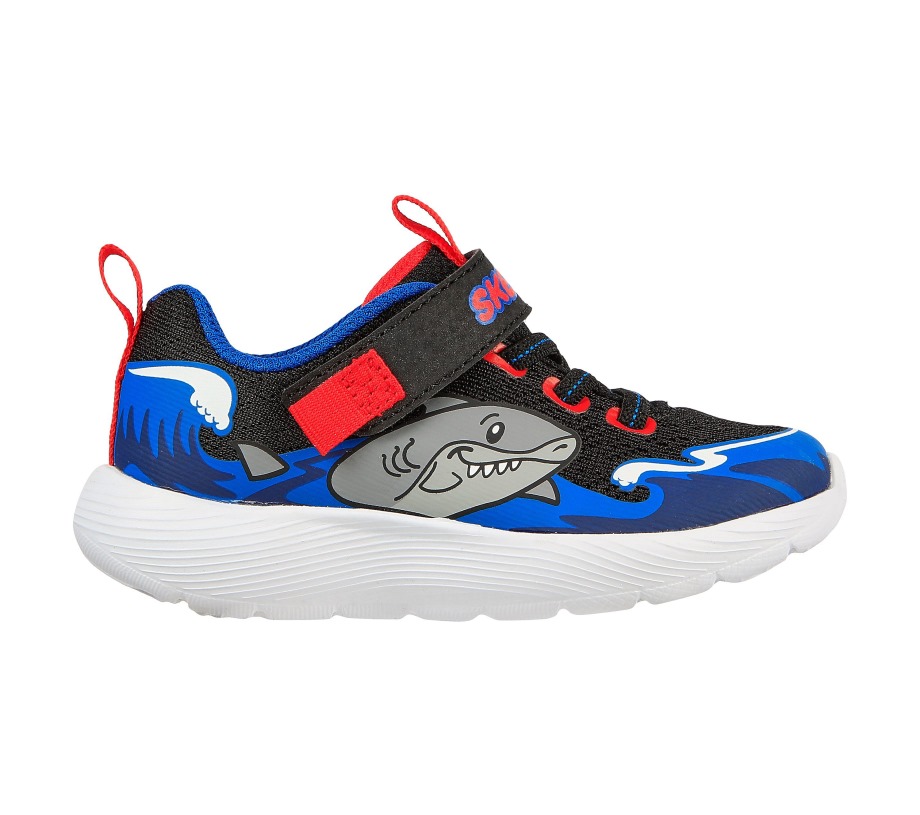 Dyna-Lite Shark-Wave Black Blue Skechers