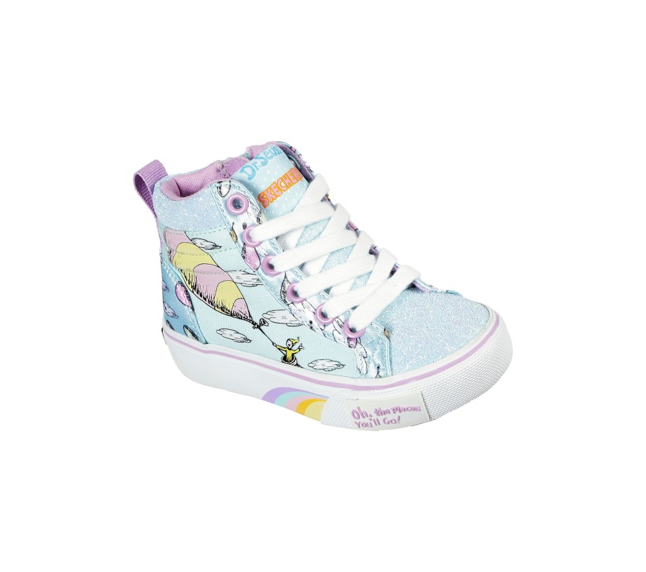Dr. Seuss Marley Jr. Great Sights Skechers Light Blue Multi