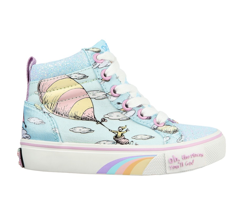 Dr. Seuss Marley Jr. Great Sights Skechers Light Blue Multi