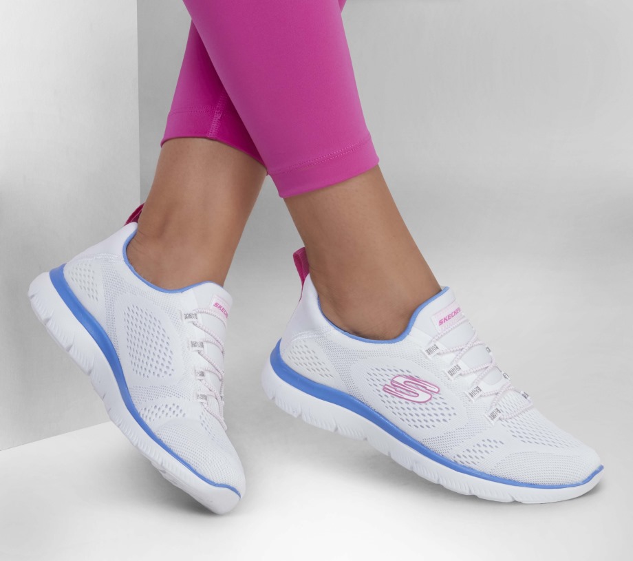 Skechers Summits Perfect Views White Periwinkle