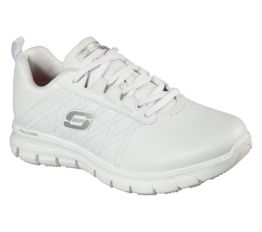 Skechers Work Relaxed Fit Sure Track Erath SR White