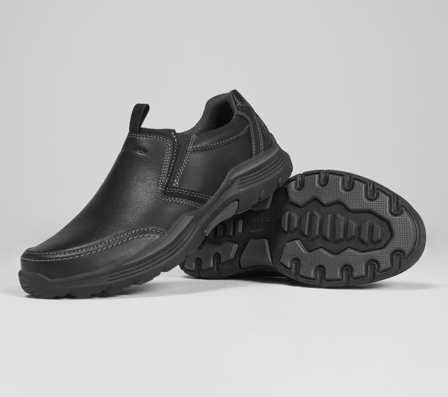 Relaxed Fit Expended Morgo Black Skechers